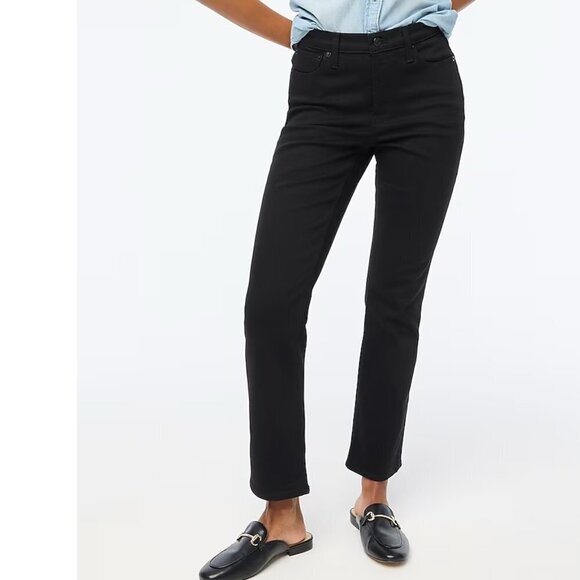 J. Crew Flare crop black jean in all-day stretch NWT - Picture 1 of 10